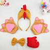 Thanksgiving Rooster Headwear Cute Chicken Hair Clip Kids Halloween Party Dress Up