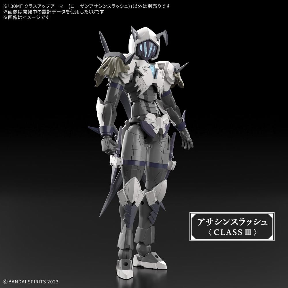 Bandai Spirits  Bandai Spirits  30mf Class Up Armor  Rosan Assassin Slash  Color Coded Plastic Model