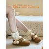 All-inclusive Soft-soled Boken Shoes Women's 2025 New Winter Velvet Snow Boots Retro Boken Single Shoes Thermal Cotton Shoes