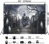Halloween Hintergrund Banner Dekorationen für Fotografie 7x5Ft