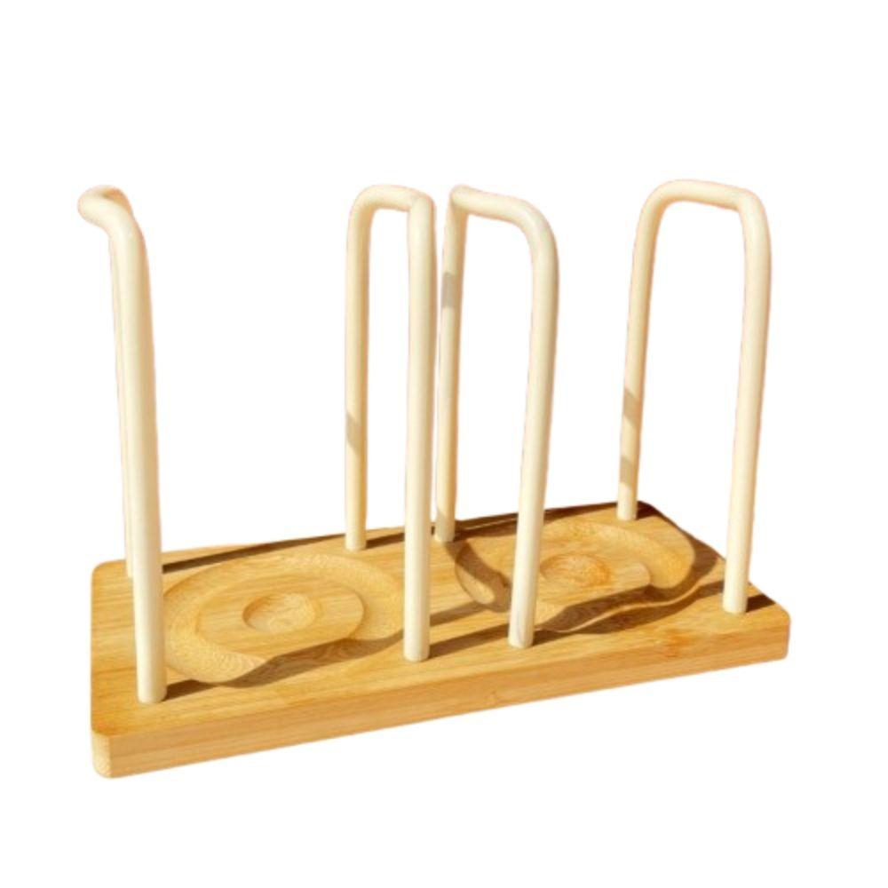 Multifunctional Cup Storage Rack Wooden Bottom Mug Display Stand Organizer  Counter