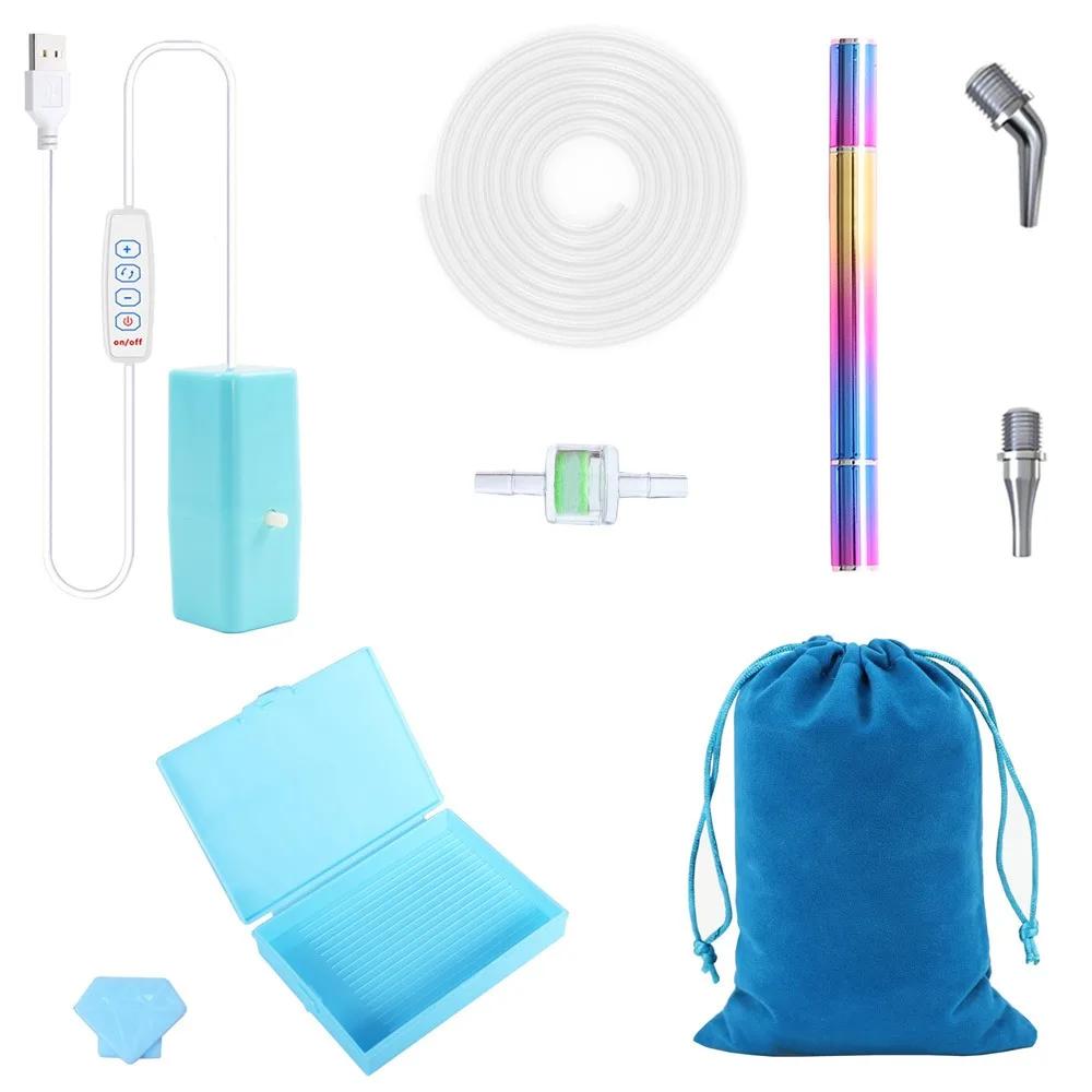 DIY Craft Vacuum Diamond Painting Pen Kits Long-lasting and Stable USB Cable Electric Diamond Suction Tool with Storage Bag
