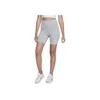 Nike Sportswear Classics Solid Slim Fit Logo Print Cycling Pants Women Bottoms Gray DV7798-063