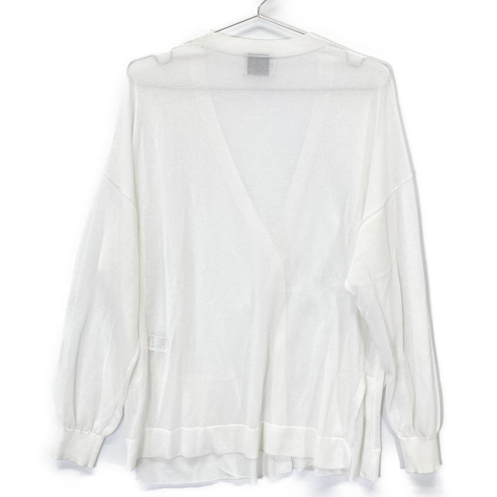 UNITED ARROWS 1528-136-0269 White C/NY Sheer Cardigan tops Not written whiteUsed