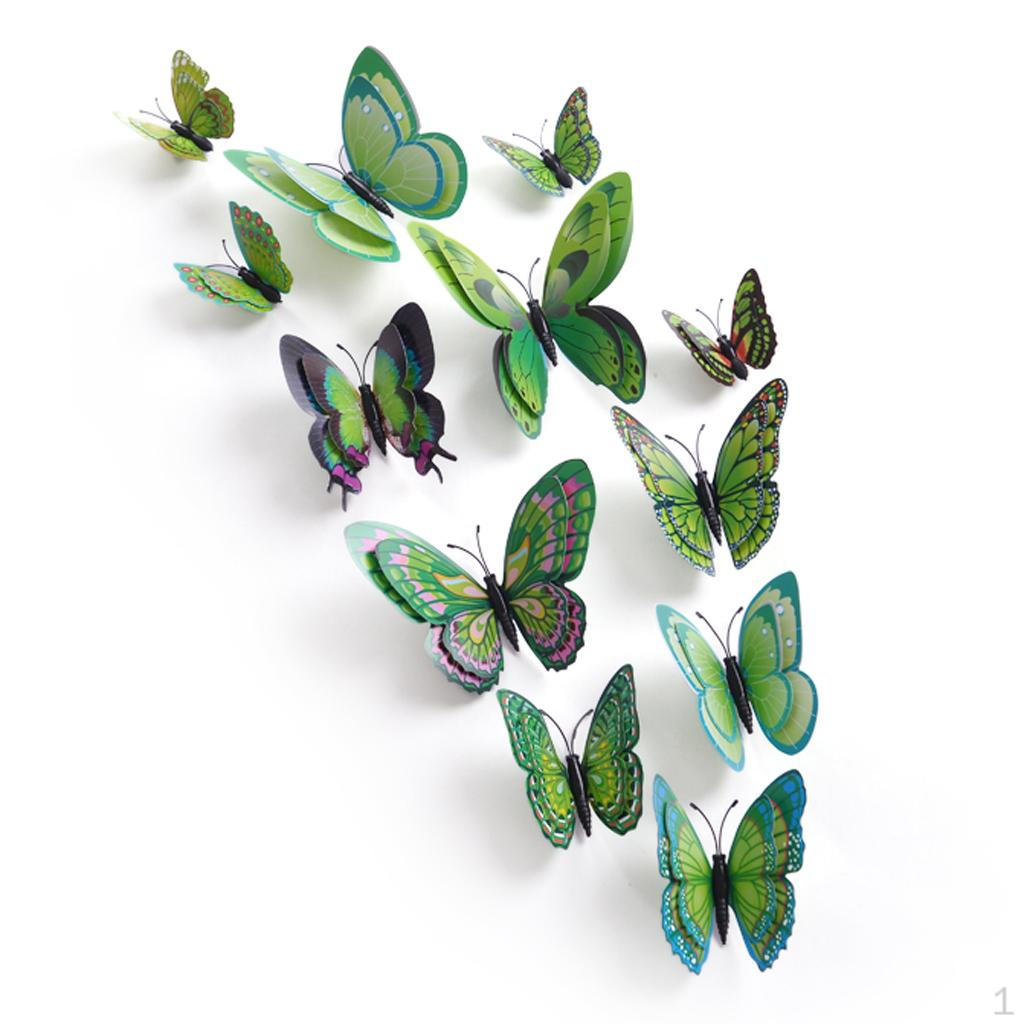 3D DIY Wall Sticker Butterfly Decals Decor Decoration