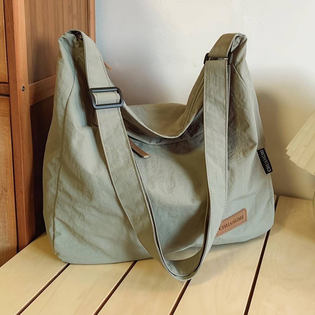 Leichte Nyl Unisex Crossbody-Taschen Große Kapazität Lässige Sport-Handtasche Wasserdichte Umhängetasche