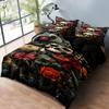 3-Piece Simple Modern Skull Animal Pattern Digital Printed Down Duvet Cover Set,Bedding Set(1 Down Duvet Cover+2 Pillowcases)