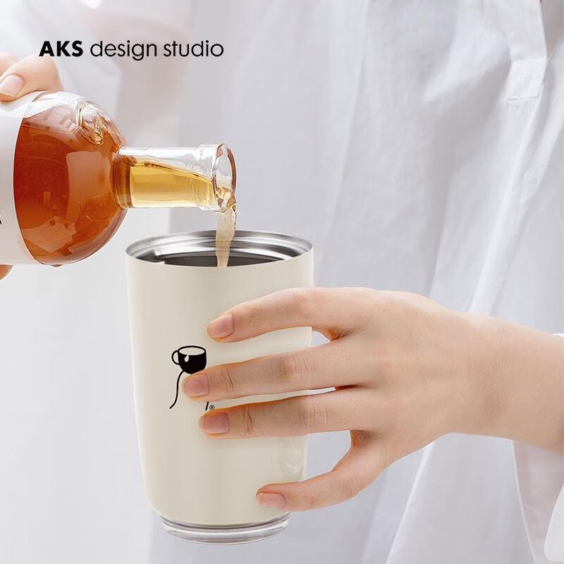 AKS COFFEE x GAGA Niedlicher Edelstahl-Thermosbecher