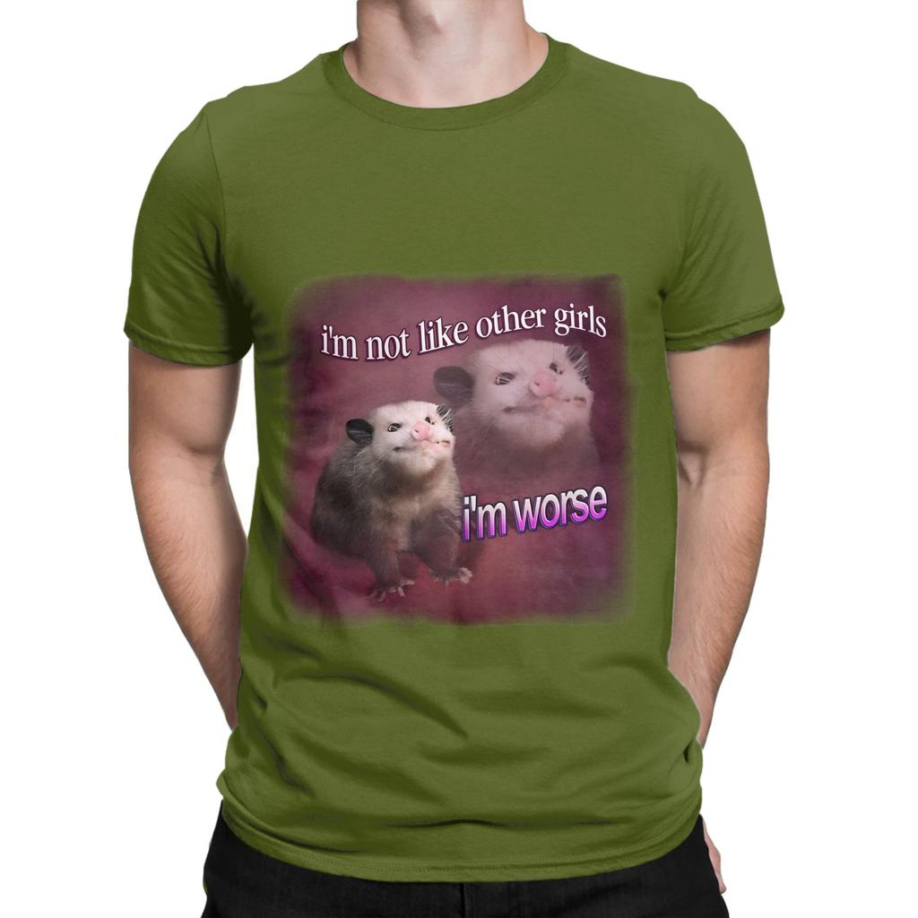 I Am Not Like Other Girls I Am Worse Possum Word Art Funny 100 Cotton TShirt Possum Tops Tees For Unisex