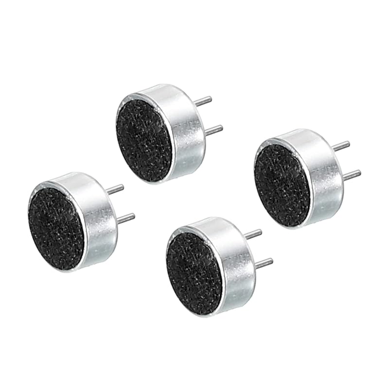 

uxcell cylindrical condenser microphone pickup microphone transmitter repair with 2 pins green 4 pieces