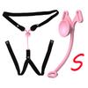 Male Penis Ring Chastity Cage Anti-off Device Elastic Band Auxiliary Belt Adjustable Underwear Rope Scrotum Ring Sissy Sex Toys