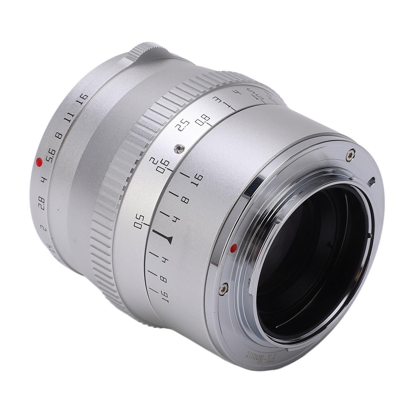

TTArtisan Lens Silver 50mm F1.2 FX Bayonet Large Aperture Micro SLR Portrait Lens для Fujifilm