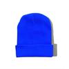 Autumn Winter Warm Hats Small Batch 3D Embroidery Solid Color Plain Knitted Hats with Heat Transfer Printing Processing
