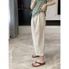 Women's Casual Pants High Waisted Casual Straight Leg Pants Loose Haren Pants Cropped Pants