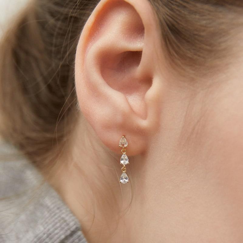 Tatiana (925 Silver) Crystal Rain Earrings EC3149