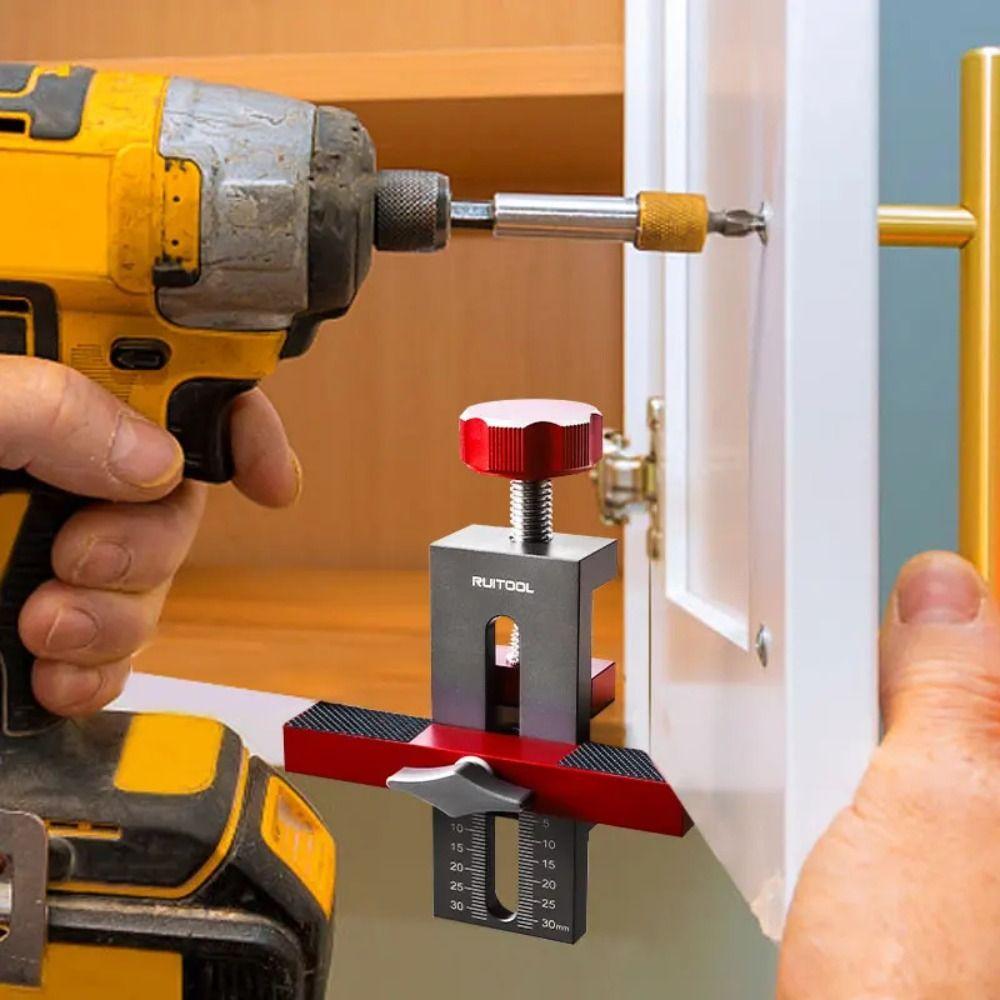 

Aluminum Zinc Zinc Alloy Door Fixing Installation Locator Adjustable Cabinet Hardware Jig Door Installation