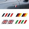 A Pair Of Metal National Flag Color Car Decoration Stickers For MINI VW, Peugeot, Fiat Car Fender Modification AccessoriesNB9