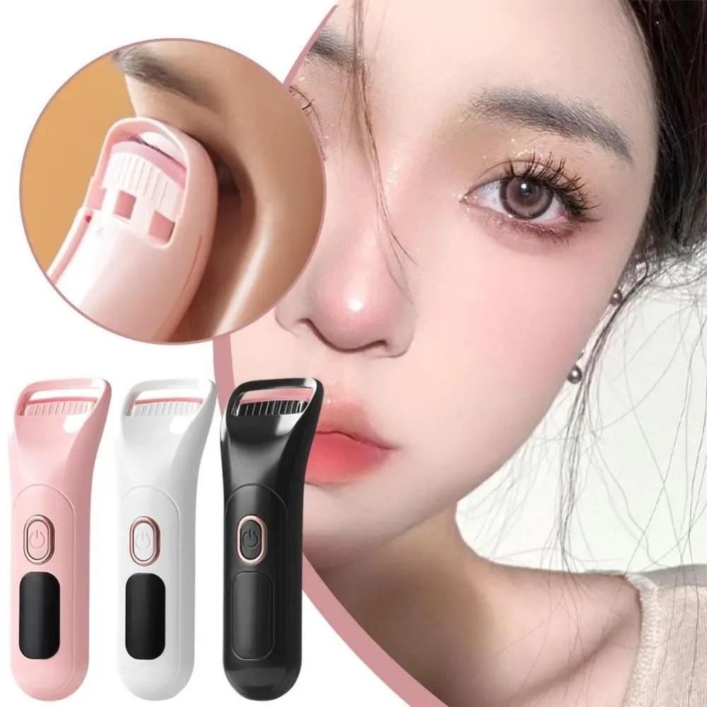 Rechargeable Heated Eyelash Curler Temperature Control Lash Curling Wand  Makeup Application