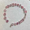 Bracciale colorato in zirconi "Arco di Cuore", bracciale squisito di nicchia di lusso leggero di fascia alta, gioielli semplici e freddi