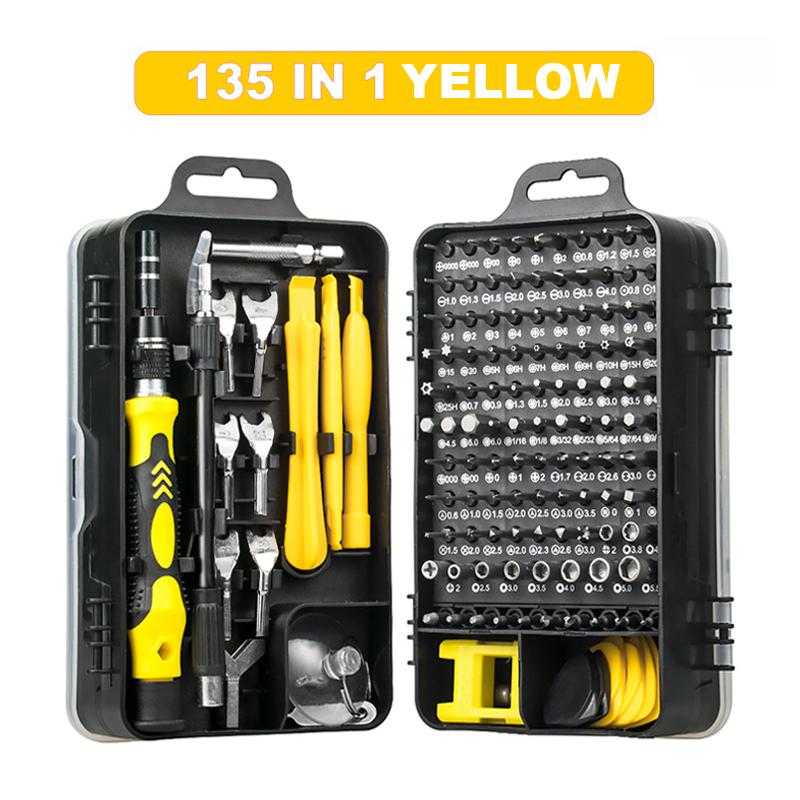 135 In 1 S2 Precision Screwdriver Set Electronics Magnetic Repair Tool Kit Micro for Computer, PC, Laptop, Phone, Mac
