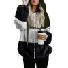 Women Fashion Hooded Sweatshirt Coat Winter Warm Pocket Cotton Coat Outwear