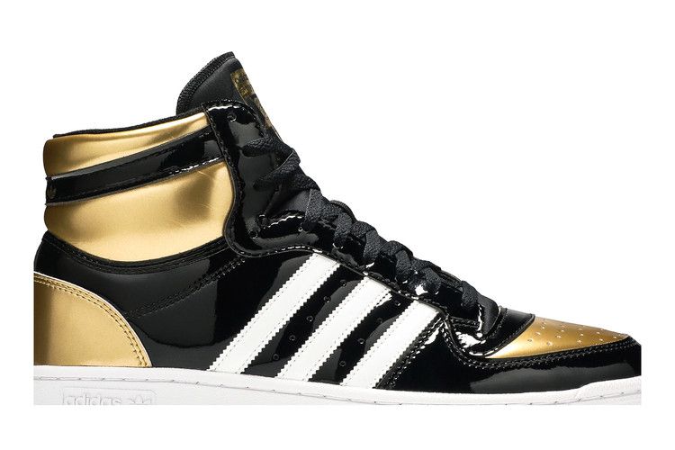 Men's Sneakers adidas Top Ten Black Gold Patent Black/Gold-White
