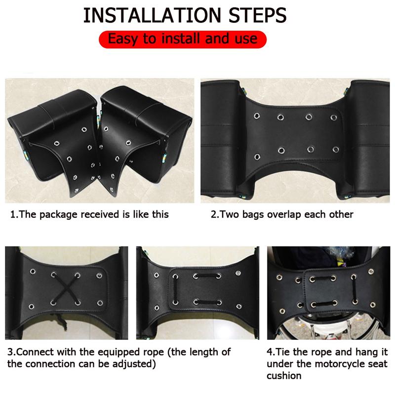Universelle Motorrad-Satteltaschen Wasserdichtes Renn-Reise-Koffer-Satteltaschen Rücksitztasche Für BMW KAWASAKI YAMAHA Honda