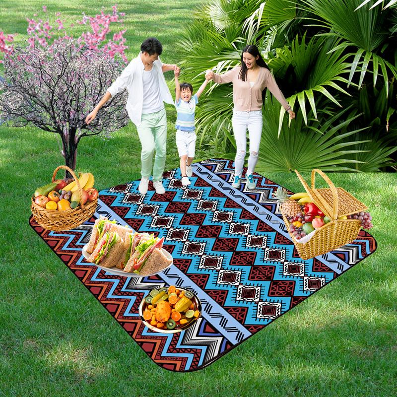 Picnic Blankets Extra Large, Waterproof Foldable Outdoor Beach Blanket,3-Layer Picnic Mat for Camping, Hiking, Travel, Park, Concerts