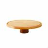 Wooden Cake Stand Elegant Design Pedestal Dessert Server Versatile for Makers, Party Hosts,