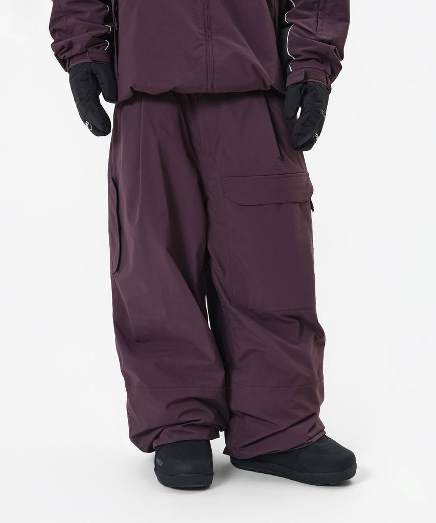DIMITO Deck Wide Banded Pants (Wide Fit Lv.2) Wine