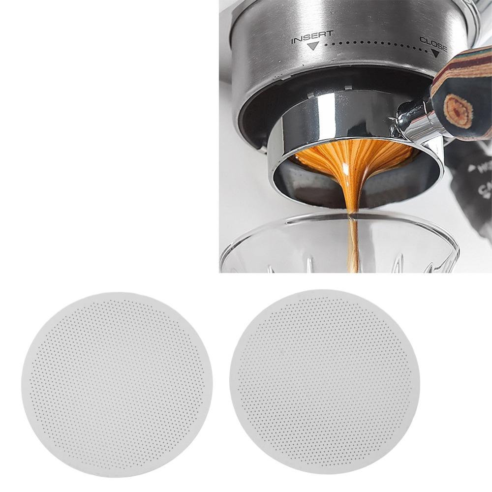Ensemble 2 Pièces Acier Inoxydable 304 Écran pour Marc de Café Écran Filtre à Café Infusion de Café