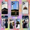Moslemische Kunst Kaaba Handy Für iPhone 13,12,15,14,11,16,17,Plus,Pro Max,XS,X,XR,SE,Mini,8,7,Weiches Silikon Schwarz