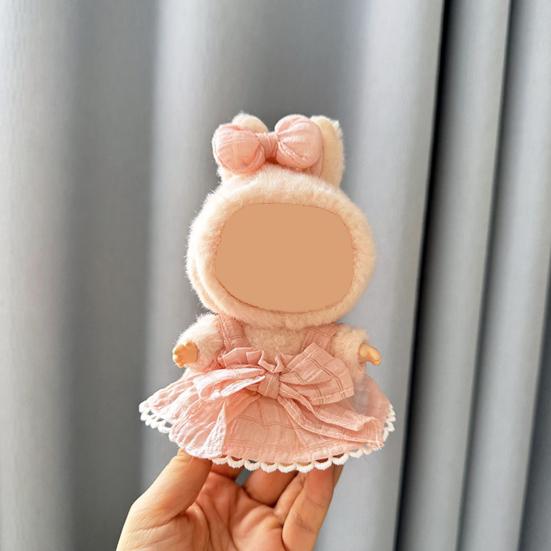 17cm Doll Clothes Set 2-Piece Set Skirt Outfit with Headwear Playtime Doll Attire Doll Fashion Accessories