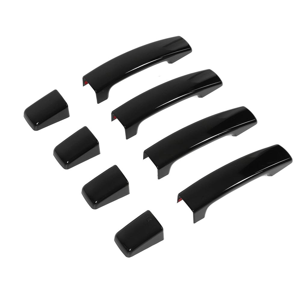 Auto Außentür Griff Panel Schwarz Äußere Griff Abdeckung Trim Aufkleber Ersatz für Land Rover