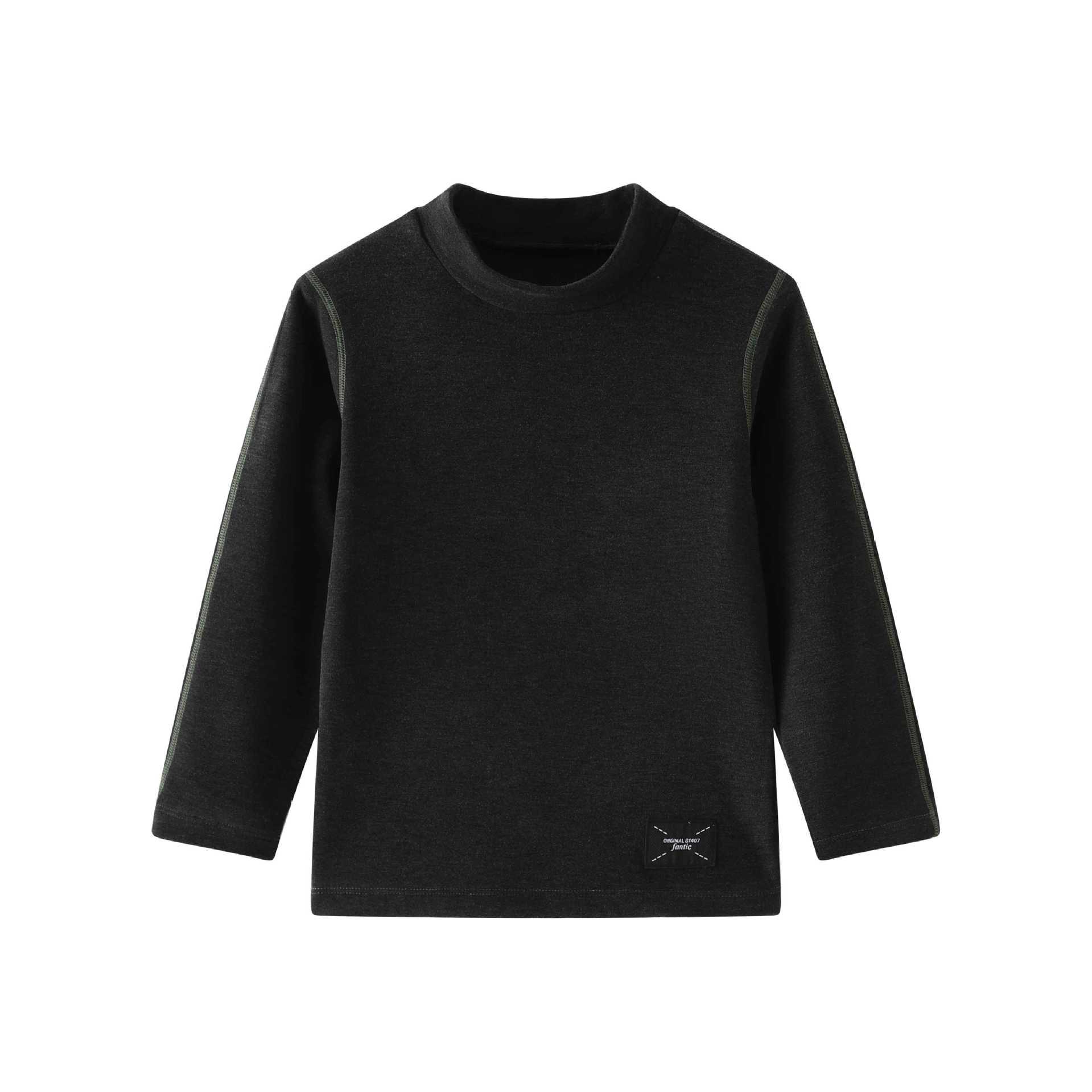 

2025 Kids Cartoon Autumn Long-Sleeved Base Layer Top 120 черный серый