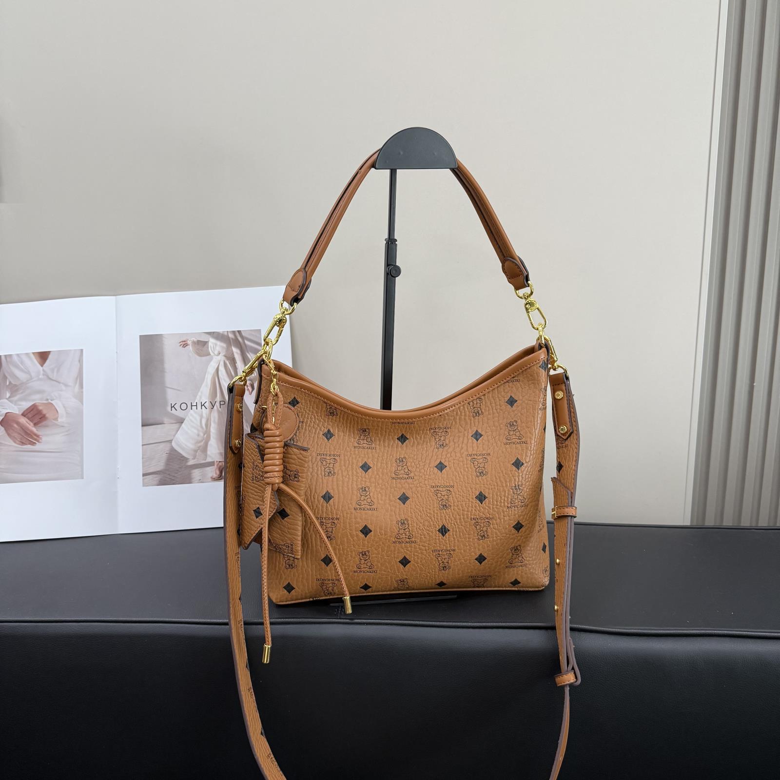 

Новый модный тренд универсальная сумка-шоппер карр сумка-тоут портативная на плечо коричневый