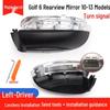 Volkswagen Golf 6 (2010-2013) Vetro Specchietto Retrovisore con Freccia e Cornice Riflettente
