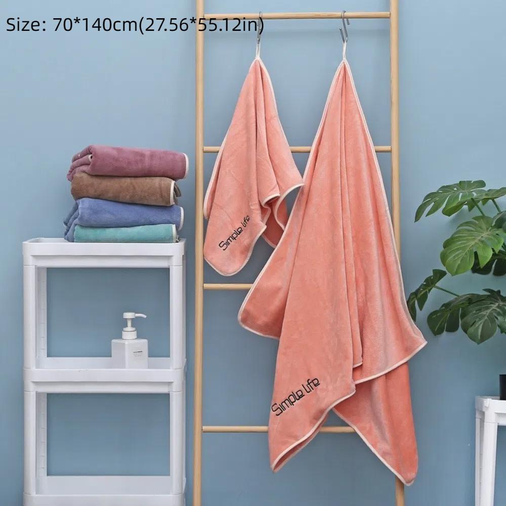 Multi-Purpose 70*140cm Bath Towels Oversized Microfiber Hair Towels Absorbent Quicker Dry Beach Towel for Sport