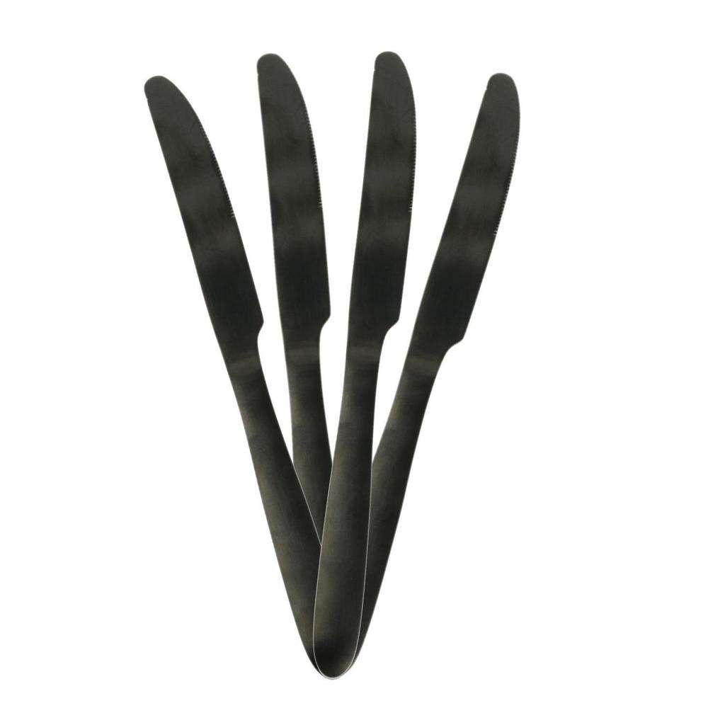 Charbon Black Cutlery Set 16 Pcs