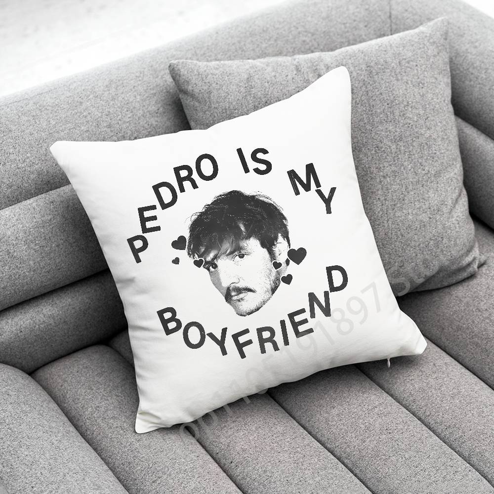 Actor P-Pedro Pascal Throw Pillow Case For 45*45cm 40cm 55cm 50cm 30cm Square Car Pillowcase Shell