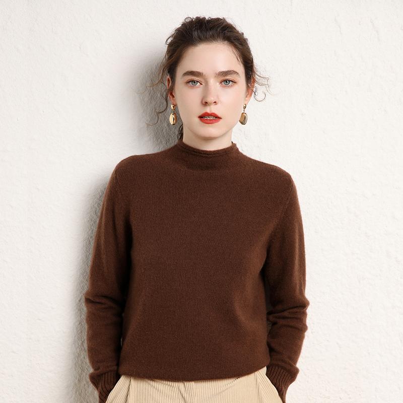 Women's Cashmere Sweater Qinghe Cashmere 100% Cashmere Women's Autumn and Winter Cashmere Sweater Soft and Warm