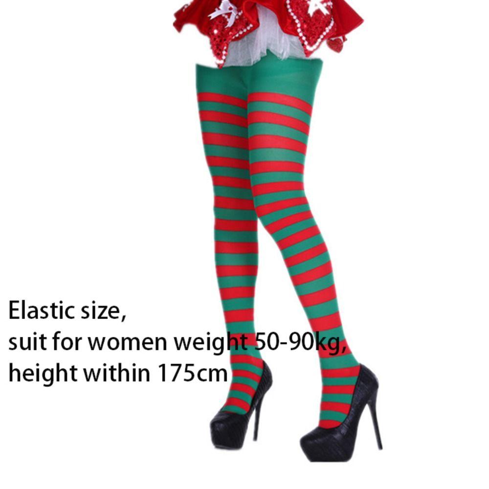 Cosplay Pantyhose Striped Dance Clubwear Stocks Sweet Long Hosiery  Halloween Party
