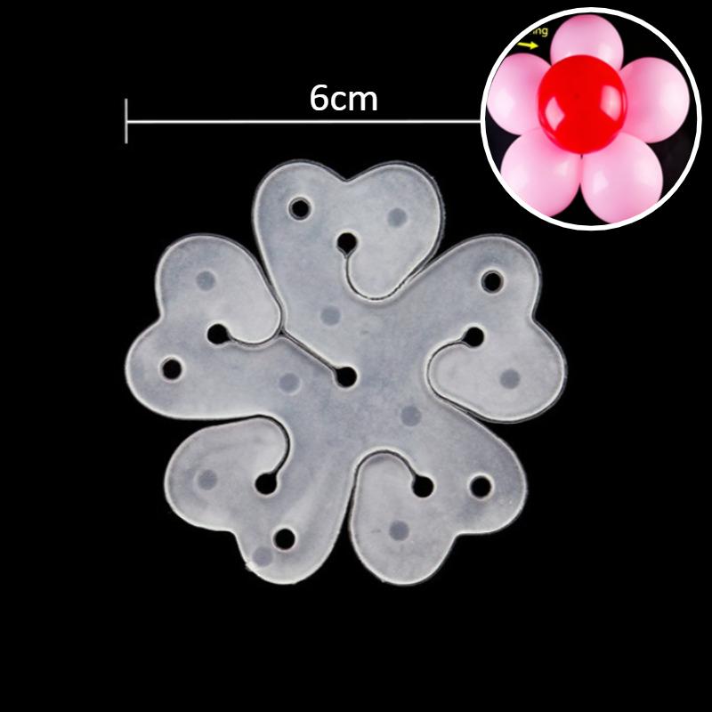 10Pcs Flower Shape Balloon Clips for Balloon Arch Plastic Balloon Connector for Birthday Wedding Valentine s Day Party Decor 1PC