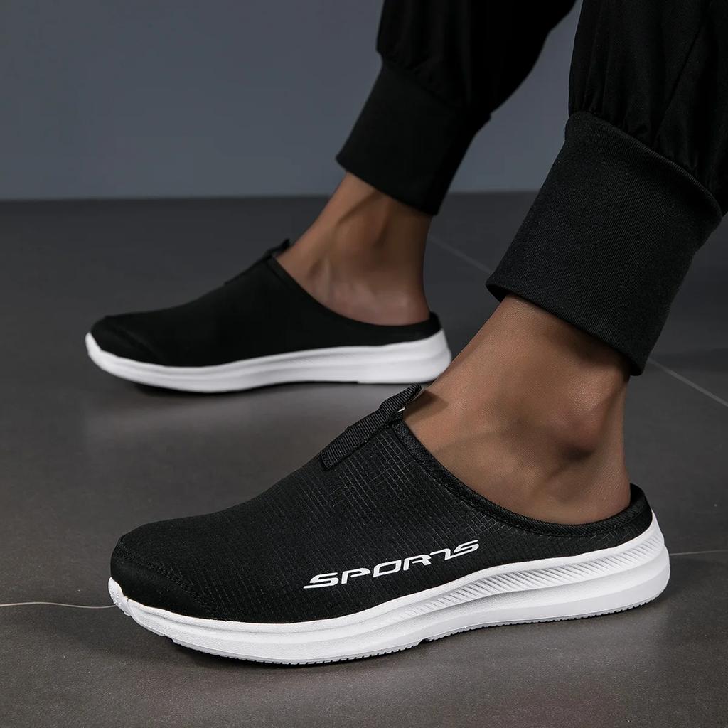 Summer Half Slippers for Men Trendy Men's Flat Bottom Casual Shoes Soft Sole Support Shoes Women's Sneakers De Hombre