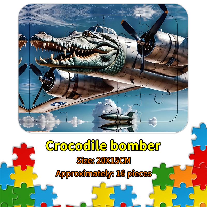 

16 шт. Тунг Тунг Сахур Строительный блок Раскраска Орнамент Итальянский Маразм Пазл Игрушка Декоративные картины