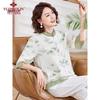 Yuzhaolin Mid-Age Women's Casual Half-Sleeve Blouse