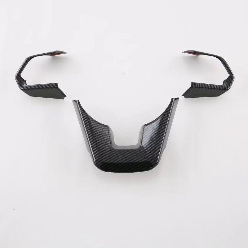 Für Toyota Land Cruiser LC300 ABS Kohlefaser Lenkradschalter Knöpfe Rahmen Abdeckung Verkleidungen Auto Styling Zubehör