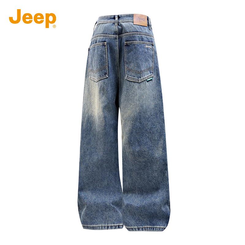Jeep Men's Autumn/Winter Straight-Leg Jeans