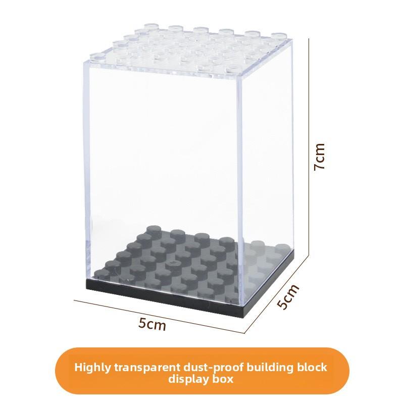 Works With featuring Lego detachable step transparent acrylic dust-proof ornaments transparent cover display storage box joytoy