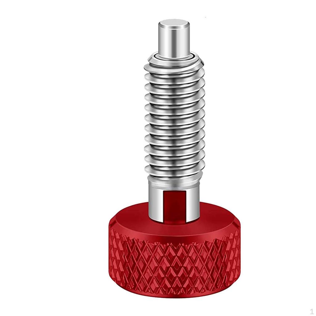 Hand Retractable Spring Plunger with Knurled Handle Release Pins, Compact M6 Quick